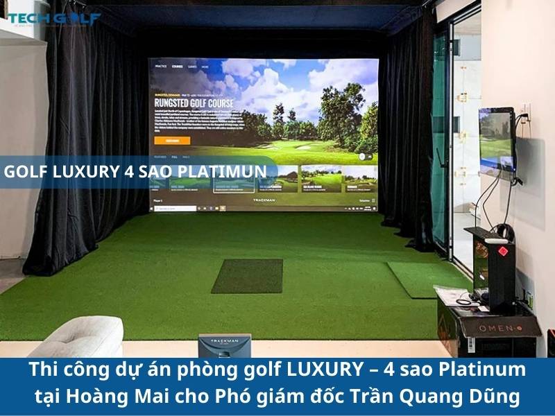 Phòng golf 3D Luxury 4 sao tại Hoàng Mai