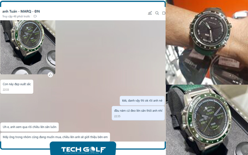 Feedback của khách hàng khi mua đồng hồ golf tại TechGolf