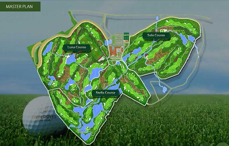 Bản đồ sân golf Twin Doves