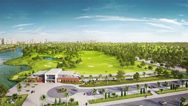 Sân golf Ecopark có nhiều tiện nghi phục vụ khách hàn