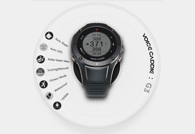 Đồng hồ golf GPS Voice Caddie G3 có đa dạng các chức năng