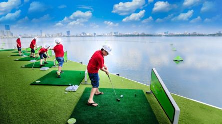 Sân Tập Golf Khách Sạn Thắng Lợi Mang Đậm Phong Cách Của BRG