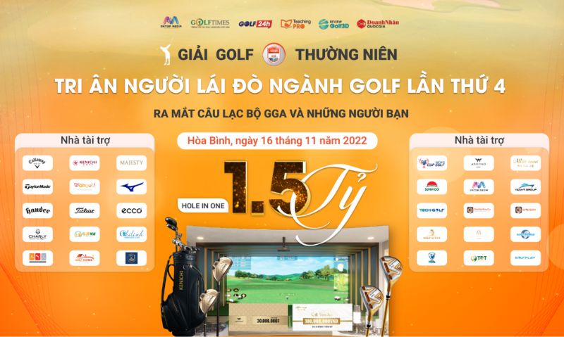 OkOnGolf cùng nhiều thương hiệu golf trên thế giới tài trợ cho giải đấu