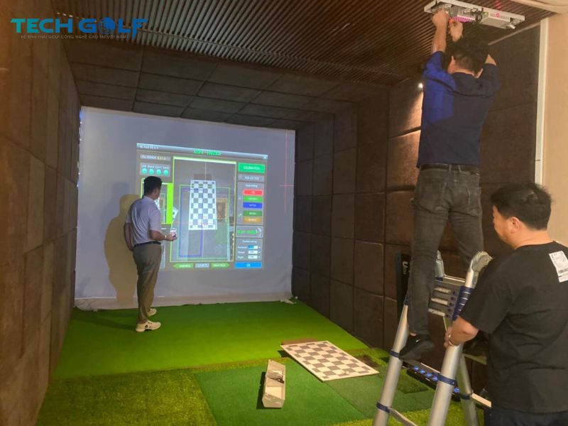 Phòng golf 3D kết hợp mô hình kinh doanh quán cà phê