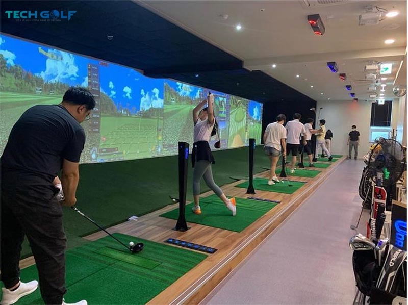 Luyện tập trong phòng golf 3D Hàn Quốc để nâng cao trình độ nhanh chóng