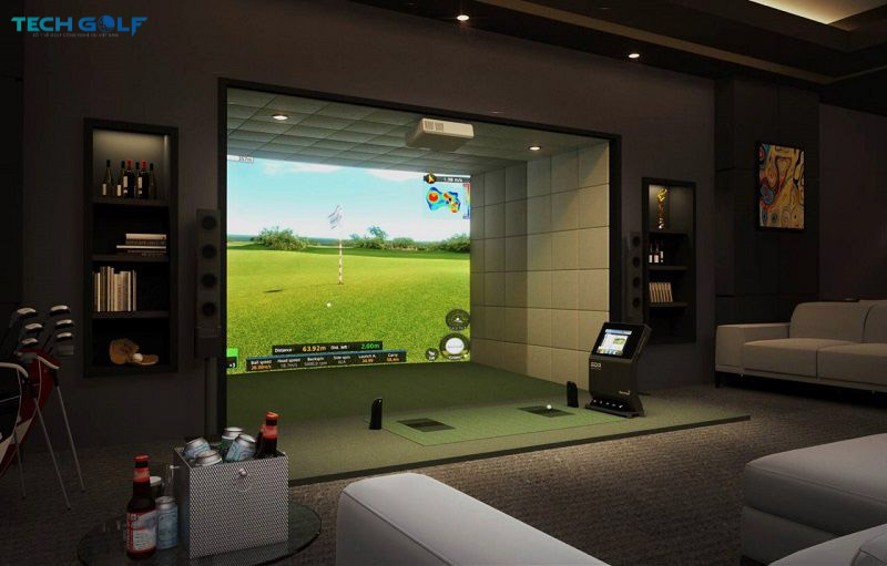 Phòng golf 3D nâng tầm đẳng cấp sang trọng cho khu biệt thự