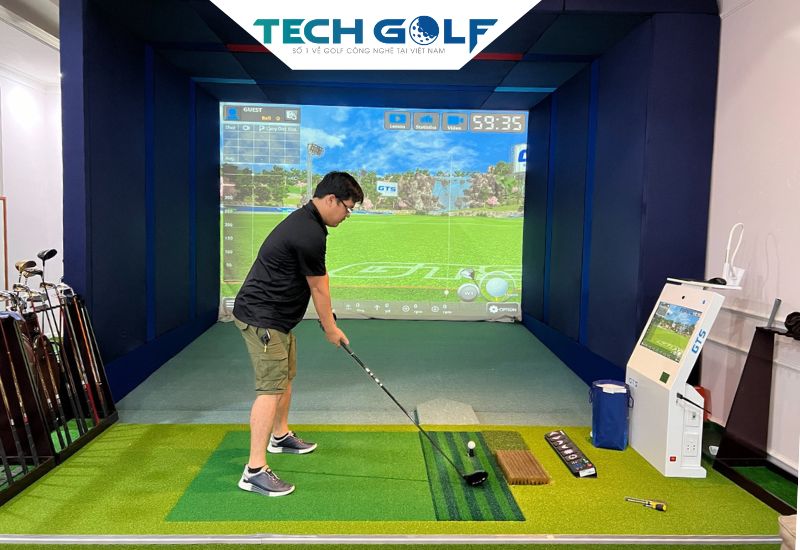 Phòng golf 3D GTS cá nhân do Techgolf lắp đặt