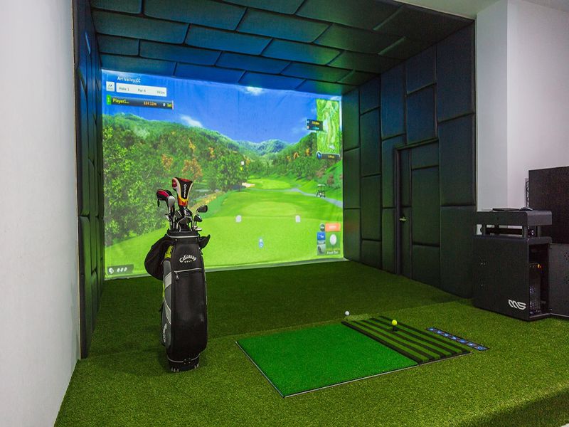 Diện tích phòng golf 3D phụ thuộc vào nhiều yếu tố