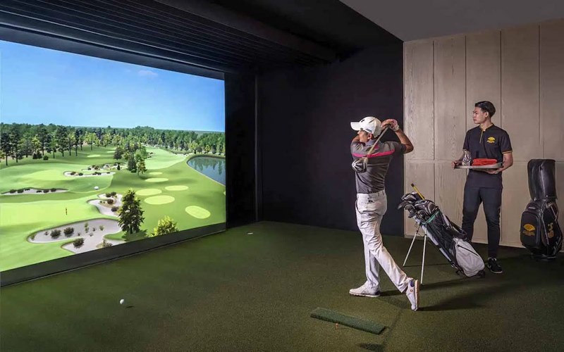 Máy tập golf 3D hỗ trợ golfer trong quá trình luyện tập