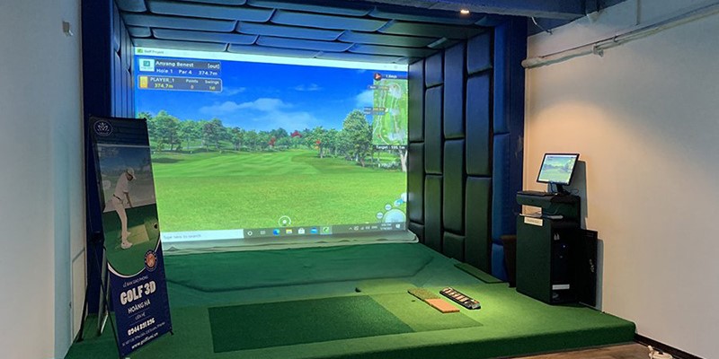 Hoàng Hà Golf 3D Club & Pub có không gian luyện tập và giải trí đáp ứng mọi nhu cầu của golfer