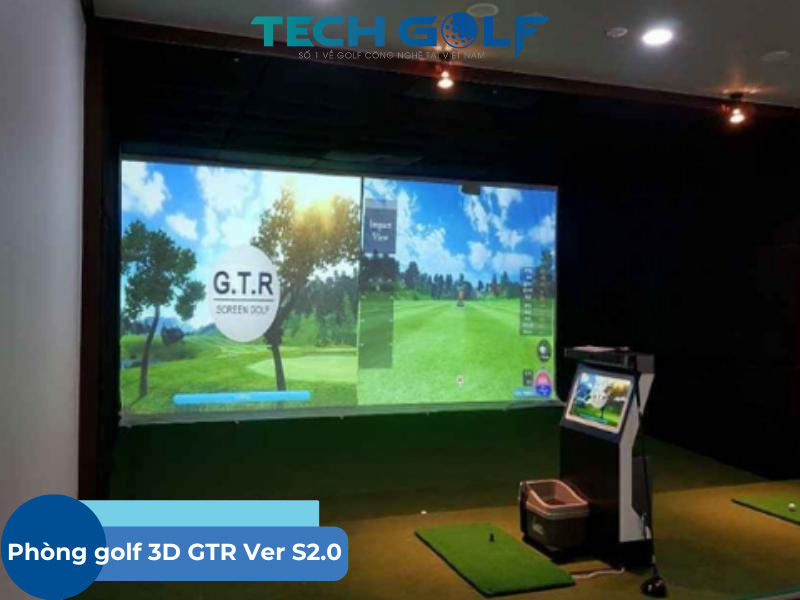 Phòng golf 3D GTR cao cấp do Techgolf lắp đặt