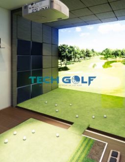 Đội ngũ kỹ sư Techgolf lên phương án thi công dự án golf 3D tại Long An