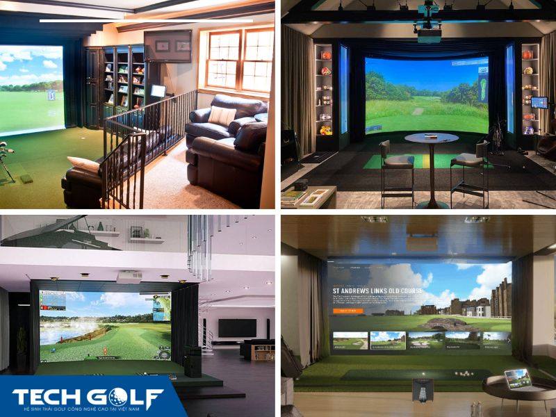 Techgolf - cung cấp dịch vụ lắp đặt phòng golf 3d tại biệt thự