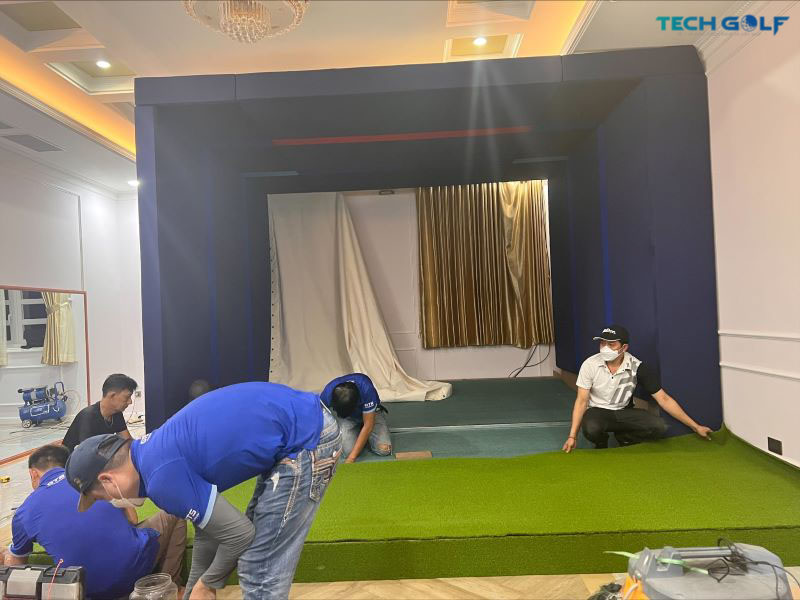 Lắp đặt phòng golf 3D GTS hỏa tốc trong 1 ngày