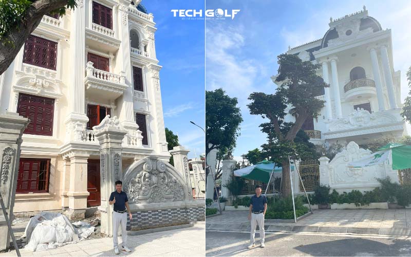 Techgolf đi khảo sát lắp đặt phòng golf 3D cho biệt phủ ở Vĩnh Phúc