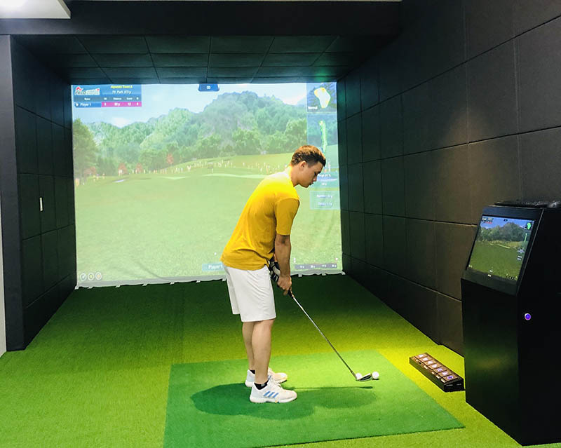 Phòng tập golf 3D cần được trang bị máy móc hiện đại