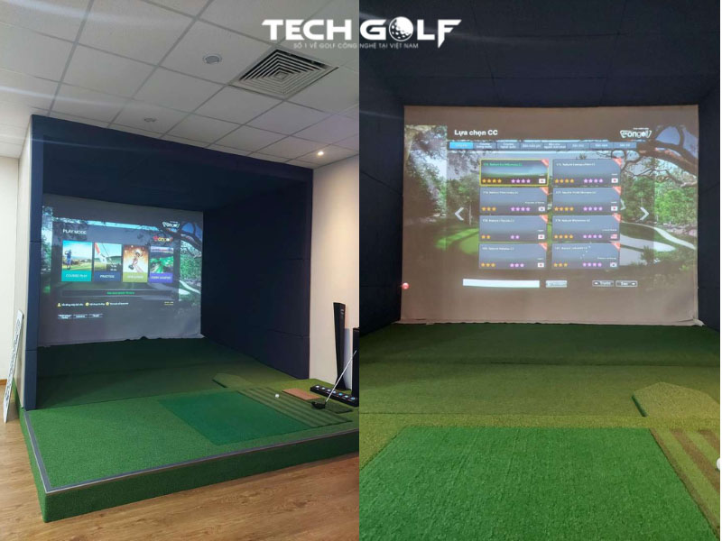 Techgolf hoàn thiện phòng golf 3D Okongolf ở quận 1 cho nhà anh Nam