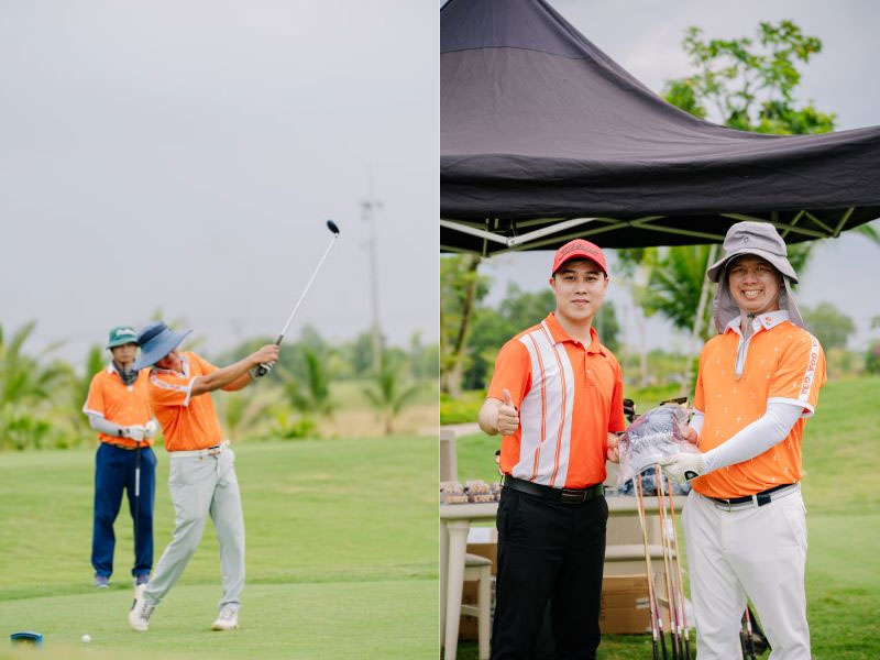 Các golfer tham dự giải golf Tri ân người lái đò ngành golf lần thứ V