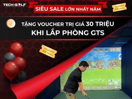 Techgolf tặng voucher 30 triệu khi lắp đặt phòng golf 3D GTS