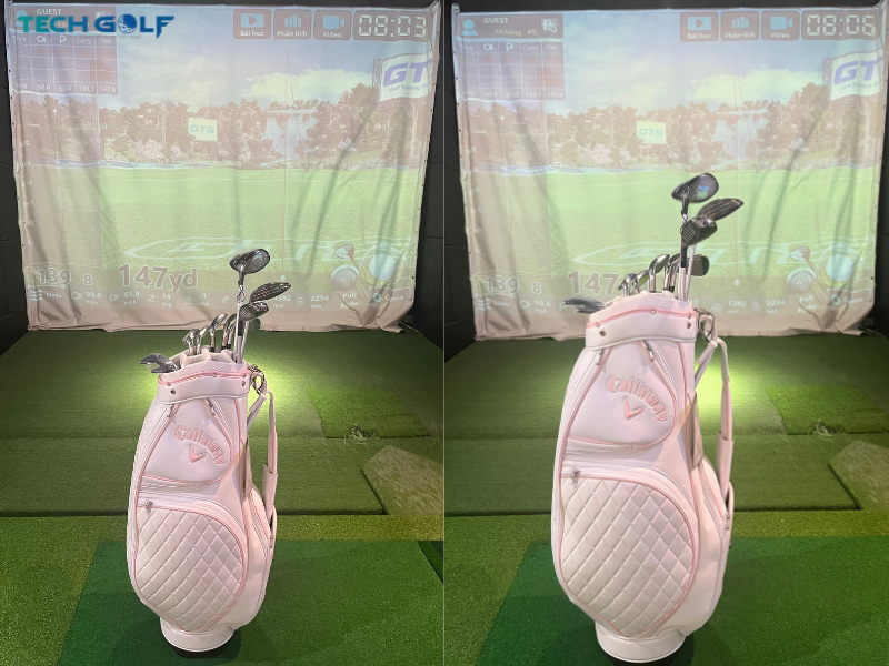 Mỗi cú đánh trên phần mềm golf 3D đều tỏa sáng với gậy Driver Callaway Reva