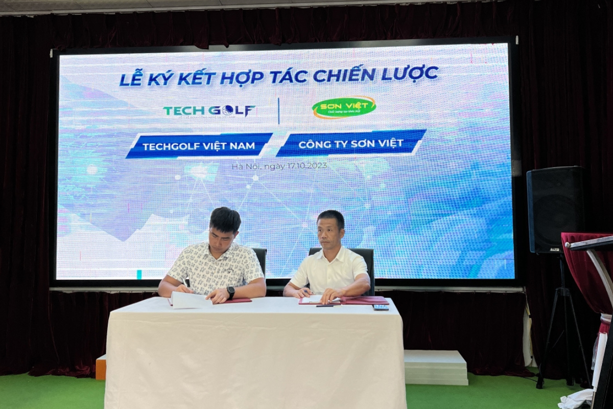 Techgolf ký kết hợp tác với công ty Sơn Việt, mở rộng mạng lưới phân phối phần mềm golf 3D khu vực phía Bắc