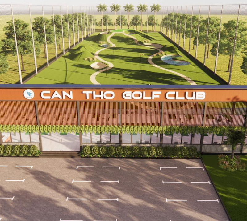 Sân tập golf Cần Thơ được nhiều golfer đánh giá cao về thiết kế