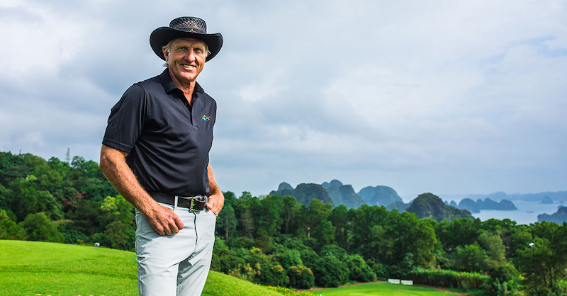 Greg Norman là nhà thiết kế sân golf nổi tiếng có mối liên hệ sâu sắc với Việt Nam