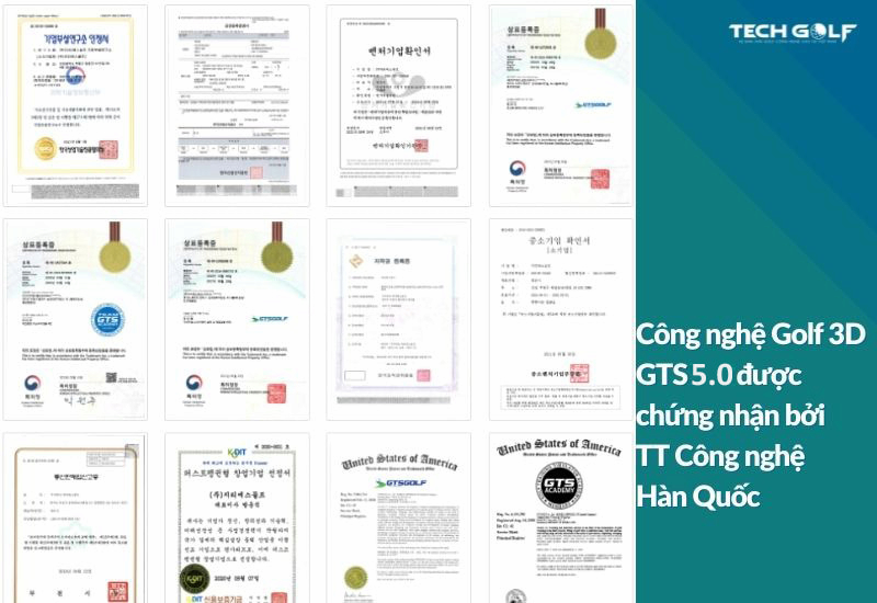 Phần mềm golf GTS 5.0 đạt được nhiều chứng chỉ của Hàn Quốc