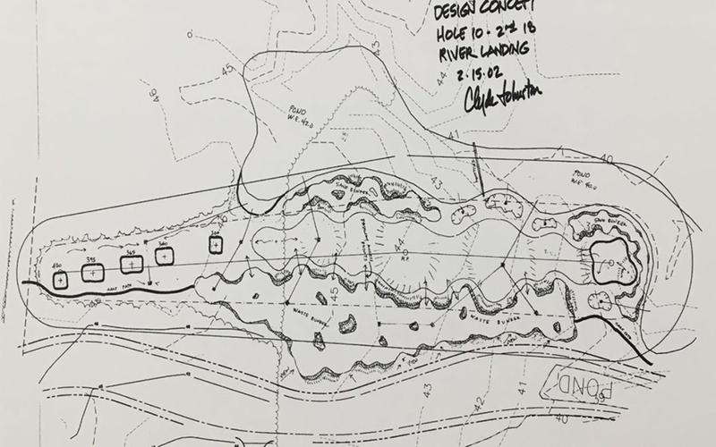 Minh hoạ một bản vẽ thiết kế sân golf tổng thể