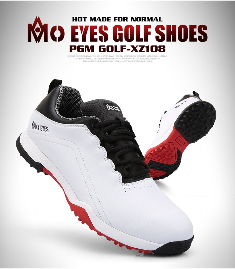 Giày golf được làm từ da PU bền đẹp với lớp lót bên trong mềm mại