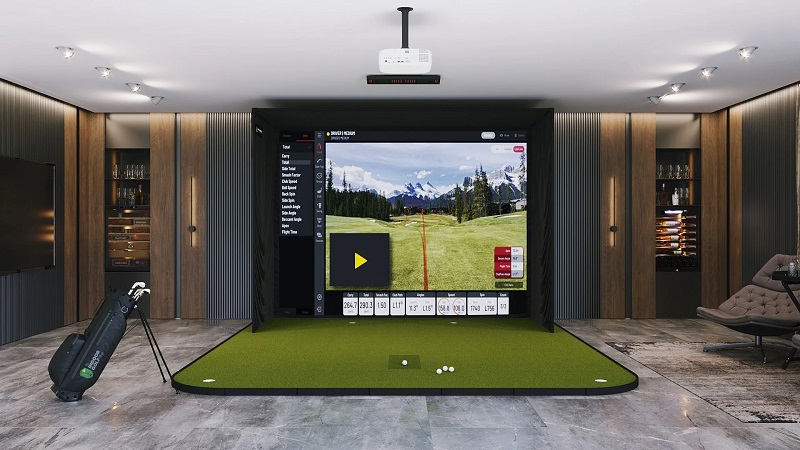 Phòng golf 3D sang trọng tôn lên phong cách của golfer