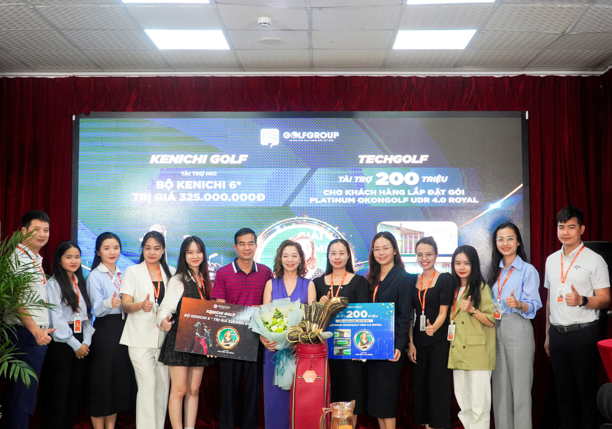 Chúc mừng giải golf thành công tốt đẹp và golfer Nguyễn Thị Hồng với giải HIO trị giá 525 triệu đồng