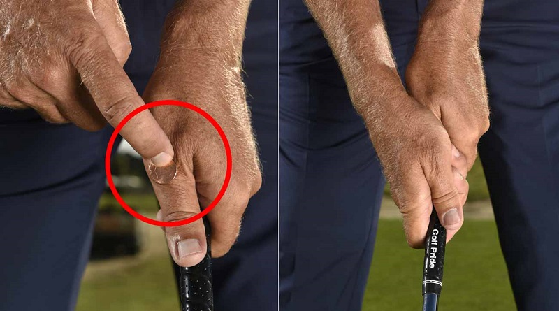 Golfer chú ý tay cầm đúng chuẩn