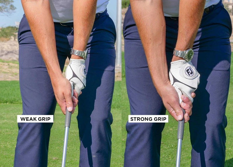 Golfer chú ý lựa chọn tay cầm phù hợp với từng cú đánh