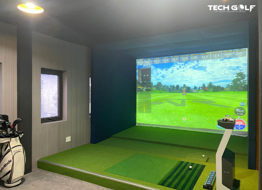 Phòng tập VIP sử dụng phần mềm GTR top đầu châu Á, mang đến trải nghiệm chơi golf chân thật