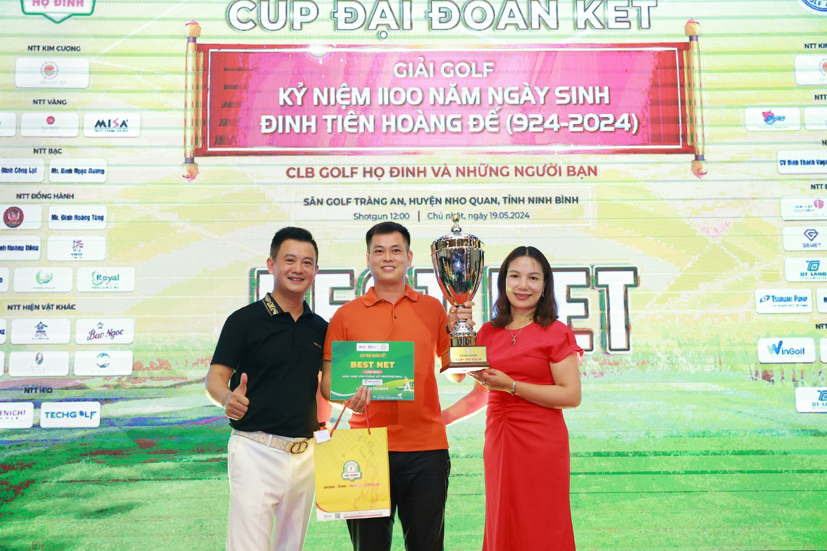 Golfer Đinh Quang Huy giành giải Best Net của giải đấu