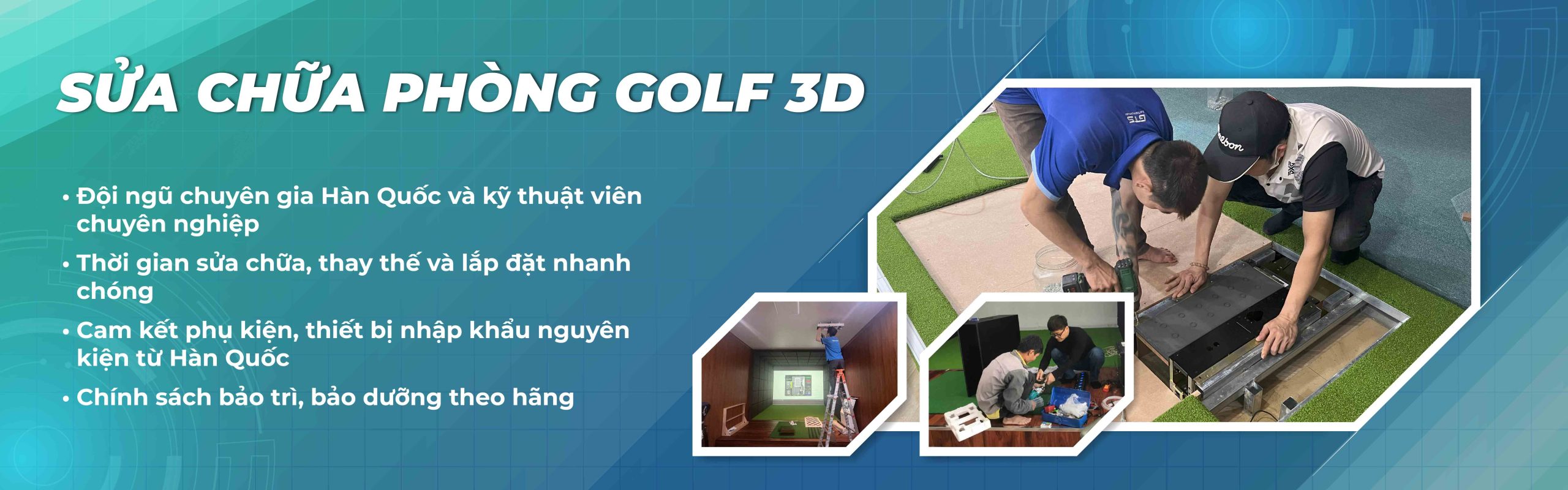 Dịch vụ sửa chữa phòng golf 3D