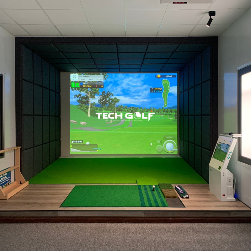 Thiết kế và thi công phòng golf 3D Okongolf trọn gói