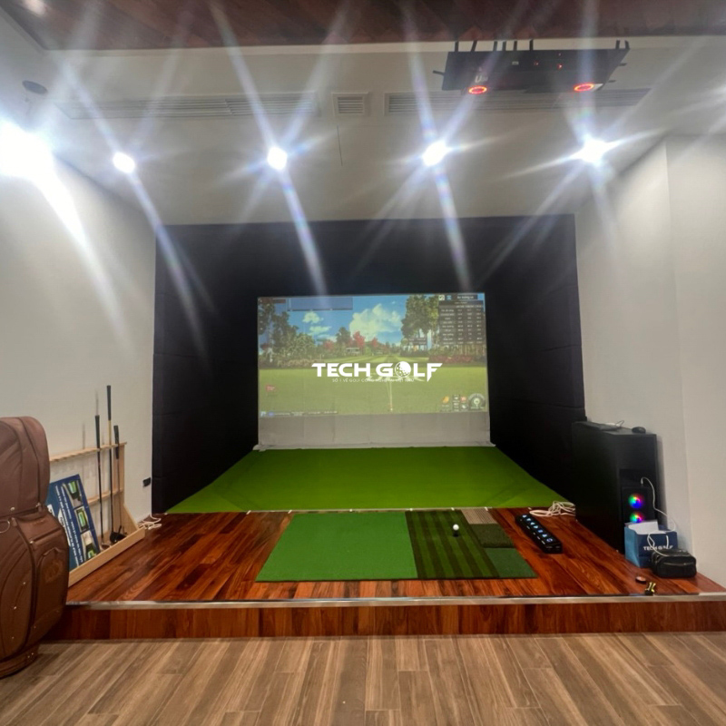 Phòng golf 3D hiện đại được Techgolf lắp đặt trọn gói