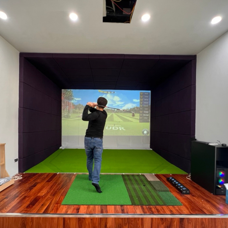 Techgolf thi công phòng golf 3D Okongolf hiện đại