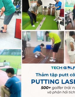 500+ golfer tải nghiệm và phản hồi tích cực về thảm Putting Laser Pro