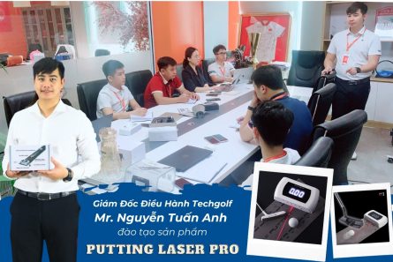 Giám đốc điều hành Nguyễn Tuấn Anh đào tạo về thảm Putting Laser Pro