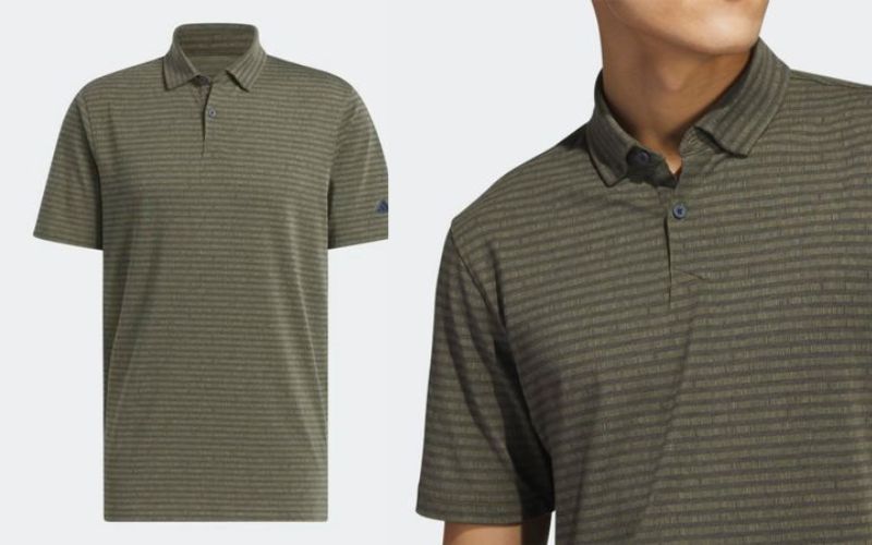 Áo golf Adidas cộc tay cho nam HR7974 Conavy thiết kế theo kiểu polo cổ gập tay ngắn