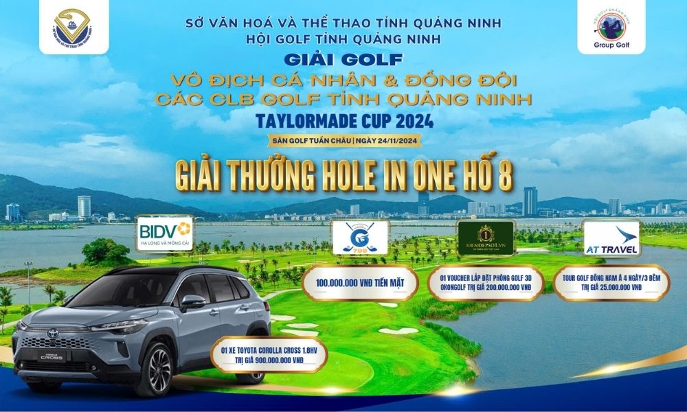 Techgolf đồng hành cùng Biển đẹp số 1 tài trợ HIO tại giải golf Vô địch cá nhân và đồng đội tcác CLB golf Quảng Ninh